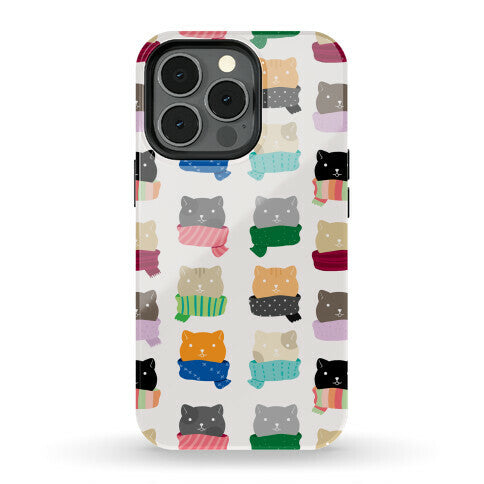 Cats In Scarfs Pattern Phone Case